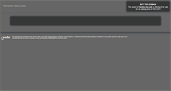 Desktop Screenshot of forums-mx.com